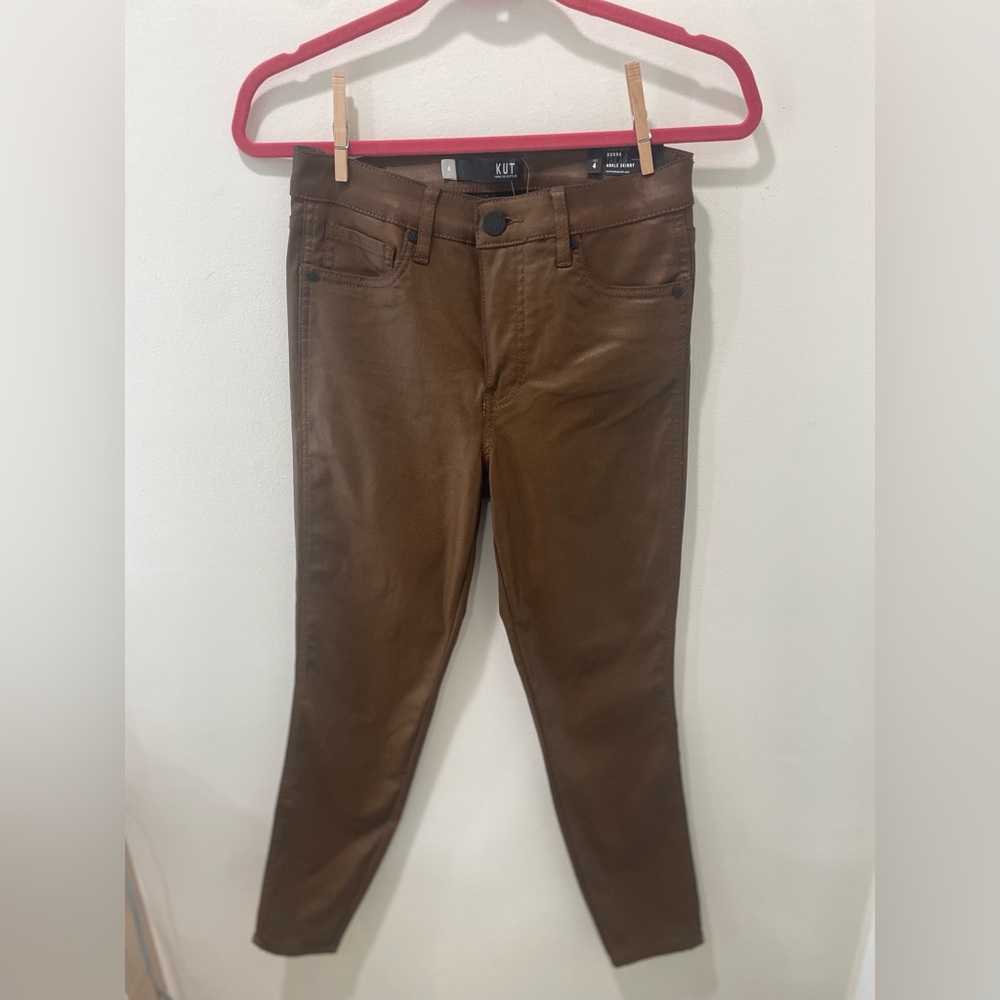 Kut from the Kloth Tan Ankle Skinny Jeans